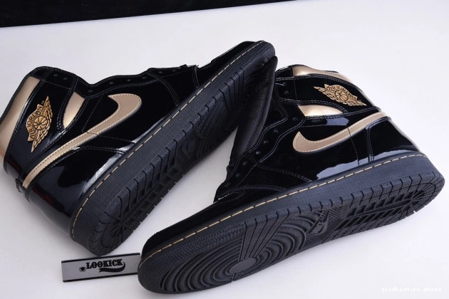 METALLIC GOLD 1 555088-032 RETRO HIGH AIR (2020) BLACK JORDAN 0712